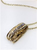 Necklace Annamaria Cammilli Woman Seta in Yellow Gold Diamante 0.10 Ct GPE2552U - GPE2552U
